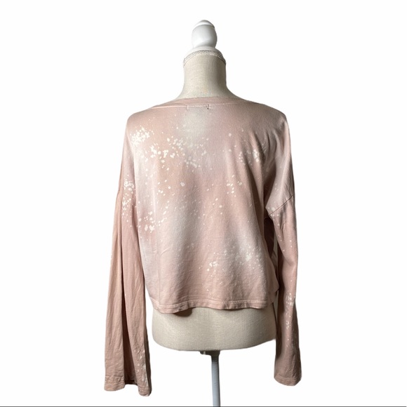 Joe's Distressed Bleach Crop Sweatshirt - Picture 3 of 6